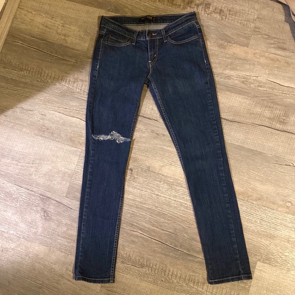 Womens size 28’Levis Jeans. Too superlow 524 Levis - Picture 4 of 6